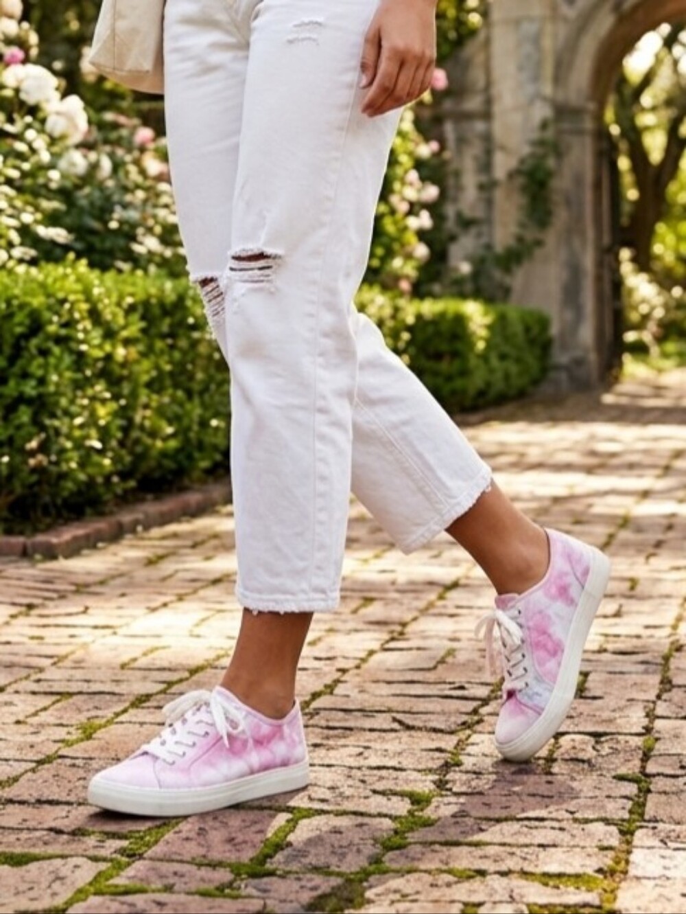 Madden Girl Pink Tie-Dye Sneakers Size 9.5